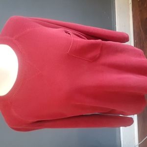 Eddie bauer women's red crewneck pullover sweater size S/P